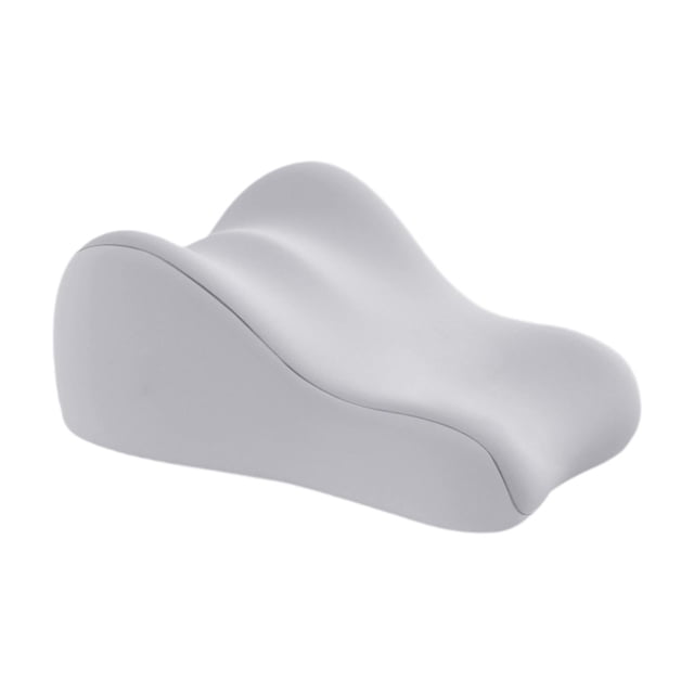 Almohada triangular de espuma viscoelástica en forma de cuña para acostarse boca abajo en la cama. Alta resiliencia. gris oscuro