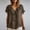 Brown, variant on Ussuma Ruffled Tiered Vintage Fashionable Women Shirts V-Neck Short Sleeve Stylish Linen with Button Women's Blouses Boho Stylish Fashion City Dressy Casual Friend Gathering Outdoor Picnic Date XL