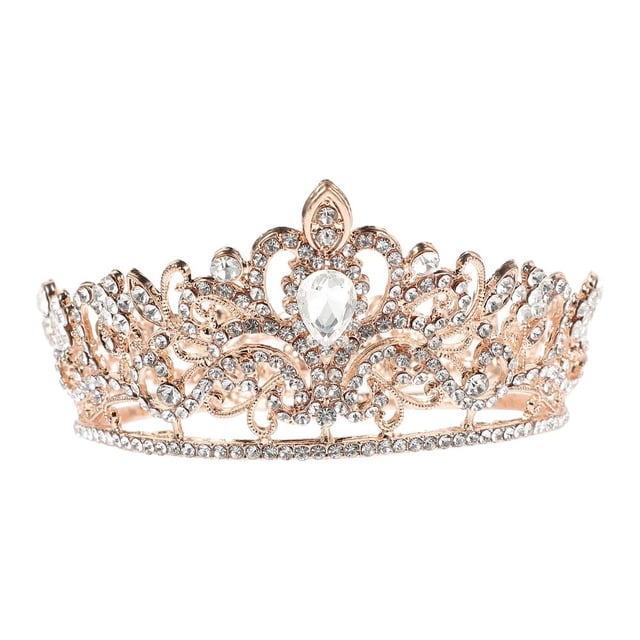 HLONK Rhinestone Wedding Tiara Headband for Wedding and Birthday