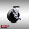 thumbnail image 2 of 6 Inch SS Glass Filled Nylon Swivel Caster with Delrin Bearing and Brake SCC, 2 of 2