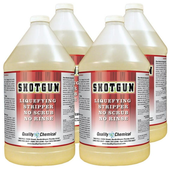 Shotgun No-Rinse High Power Floor Wax Stripper - 4 gallon case