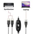 thumbnail image 5 of Usb Midi Cable Adapter, Usb Type A Male To Midi Din 5 Pin In-out Cable Interface With Led Indicator, 5 of 5
