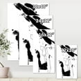 thumbnail image 4 of Designart ' Beautiful Black and White Model Haute Couture Fashion Woman II ' Modern Canvas Wall Art Print, 4 of 4