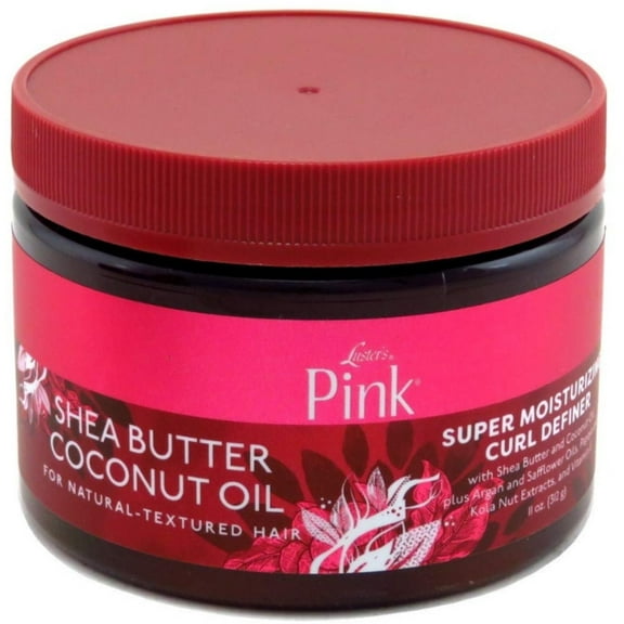 Lusters Pink Shea Butter Coconut Oil Super Moisturizing Curl Definer 11 oz