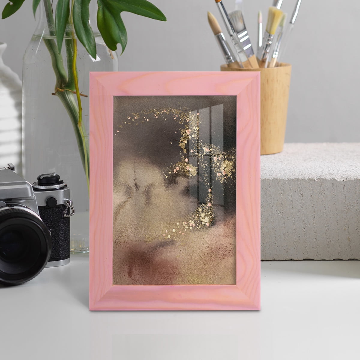 UA UK Mountain Seasons II - Framed Print w/glass - Sunset Pink
