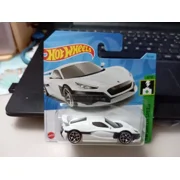 2023 HOT WHEELS - RIMAC NEVERA WHITE SHORT CARD 1/64 APROX*NEW*