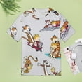 thumbnail image 5 of Calvin And Hobbes T-Shirt for Women Casual Printed Tee Stylish Soft Graphic Shirts Top Short-Sleeve Outfit M, 5 of 8