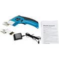thumbnail image 4 of VLOXO Cordless Electric Scissors with 2 Blades Rechargeable Powerful Shears Cutting Tool Blue, 4 of 9