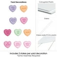 thumbnail image 5 of Big Dot of Happiness Valentine Hearts Outdoor Decorations, Pastel Candy Heart-Shaped Lawn Ornaments, Galentine's & Valentine's Day Party Yard Signs - 10 Piece, 5 of 8