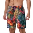 thumbnail image 1 of Balery Butterflies On Rocky Cliff Bañador para hombre, shorts de playa de secado rápido con entrepierna y forro de compresión-Medium, 1 of 6