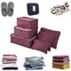 thumbnail image 4 of Bolsa de almacenamiento de equipaje de viaje Laklulu, juego de 6 piezas, maleta de almacenamiento de colcha multicolor, 4 of 5