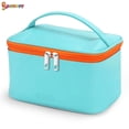 thumbnail image 3 of Spencer Cosmetic Travel Bag Makeup Case PU Washable Waterproof Handbag Pouch Organizer Bag for Women (8.7"*5.5"*4.7",Blue), 3 of 8