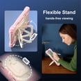 thumbnail image 6 of Heavy Duty Shockproof Case for iPad A16 11th / iPad A16 10th,Anti drop silicone+PC Layer Protective Case 360 ° Rotating Square Handle Stand With Shoulder Strap,pink,For iPad A16 11th/10th, 6 of 7