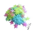 thumbnail image 3 of 100 pegatinas de pared de copo de nieve fluorescentes que brillan en la oscuridad para dormitorio de niños, parche luminoso de estrella de plástico fluorescente, 3 of 3