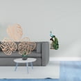 thumbnail image 2 of Placa de pared con hojas de palma, decoración de pared de madera, figura decorativa, estatua de , artesanía de resina, adecuada para oficinas, 2 of 8