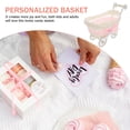 thumbnail image 5 of Basket Baby Woven Shower Cart Cutie Decorations Stroller Shopping Wicker Storage Fruit Serving Flower Small Candy Mini, 5 of 6