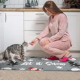 thumbnail image 3 of Gray Christmas Snowman Pattern Kitchen Rugs Sets Of 2,Anti Fatigue Kitchen Mat Rugs Non Slip Washable,Decorative Kitchen Floor Mats for Kitchen,Sink,Laundry,17"x30"+17"x47", 3 of 7