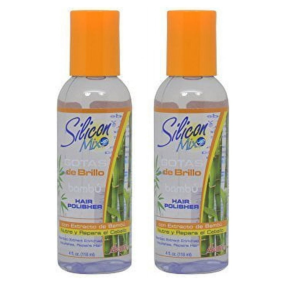 Silicon Mix Gotas de Brillo Bambu Hair Polisher 4oz "Pack of 2"