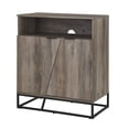 thumbnail image 6 of Manor Park Modern Angled Door Accent Cabinet, Grey Wash, 6 of 9