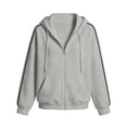 thumbnail image 5 of Zipper Hooded Sweatshirt Loose And Casual Long Sleeved Pullover Jacket, 5 of 5