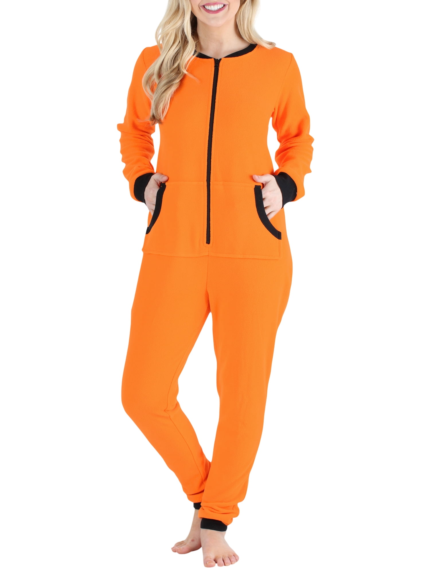 Sleepyheads Mens Fleece Non-Footed Solid Color Onesie Pajamas Jumpsuit