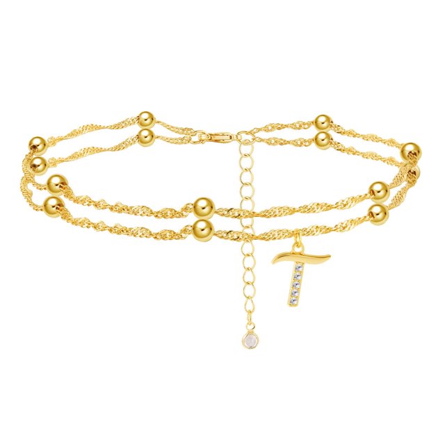 Tobillera de playa dorada de tamaño ajustable, tobillera de joyería para mujer, regalo de joyería de playa Wmkox8yii fajkfhkj3636