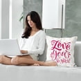 thumbnail image 3 of Funda de almohada para San Valentín, para sala de estar, sofá, dormitorio, decoración, 3 of 3