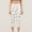 A0643-White, variant on QUINDOS Capri Leggings for Women Cropped Dasiy Print Gym Yoga Pants High Waist Compression Slim Leggings