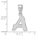 thumbnail image 2 of 14k White Gold Script Design Letter A Initial Pendant, 2 of 2