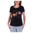 thumbnail image 1 of Pink Floyd - Camiseta Machine Greeting para Mujer (Negro, Naranja), 1 of 2