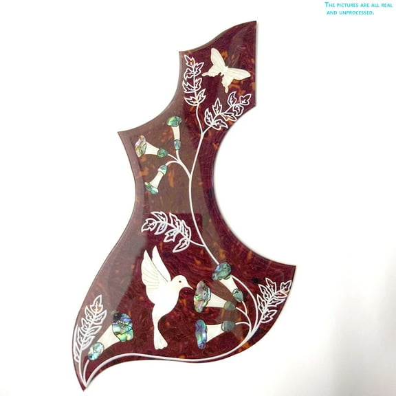 Left Handed Acoustic Guitar Pickguard Thickness 2Mm Self-adhesive for Gibson Hummingbird Acoustic Guitar Pickguard