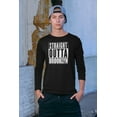 thumbnail image 3 of Old Glory Mens Straight Outta Brooklyn Long Sleeve Graphic T Shirt, 3 of 6