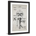 thumbnail image 2 of "Gas Mask 1921 Old Paper" Framed Painting Print, 2 of 4