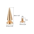 thumbnail image 2 of Unique Bargains 10x26mm Screw Back Rivets Solid Leather Studs Gold Tone 30 Sets, 2 of 5