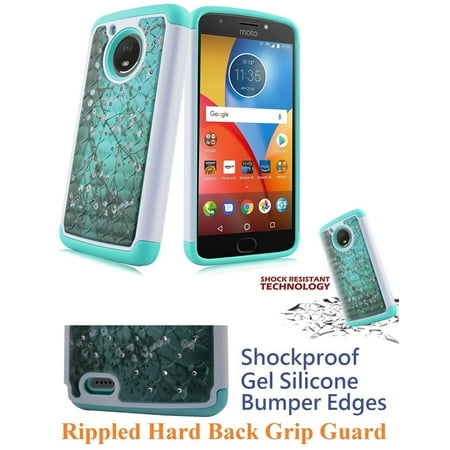 for 5.5" Motorola moto G5S + PLUS g5splus Case Phone Case Shock proof Edge Diamond Rippled Back Firm Grip Hybrid Slim Bumper Cover Cotton Candy