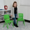 thumbnail image 4 of Flash Furniture Kids Plastic Stacking School Chair (2 Pack), Green, 4 of 15
