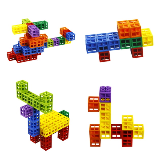 Labmilon 100 Policubos De Matemáticas En 10 Colores – Bloques De Construcción Y Conteo Para Niños De 3+ Años, Educativos Y Creativos