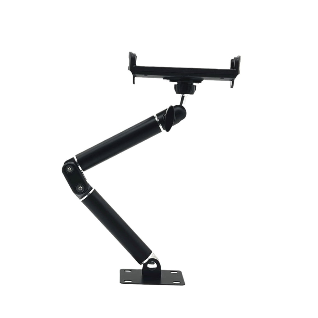ZPAQI Adjustable Vertical 2 Section Tablet Wall Mount Large Size Tablet Wall Holder