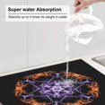 thumbnail image 5 of XMXT Microfiber Drying Mats, Mandala Flames Texture Absorbent Dish Drying Mat for Kitchen Counter, 16 x 18 inches, 5 of 9