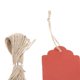 thumbnail image 3 of 100 Unids Artesanías Etiquetas de Papel con Cadena Scrapbook Cards Hole Jute Twine Cadena para El Día de Navidad Rojo perla BLESIY Manualidades en blanco Etiquetas de papel, 3 of 5