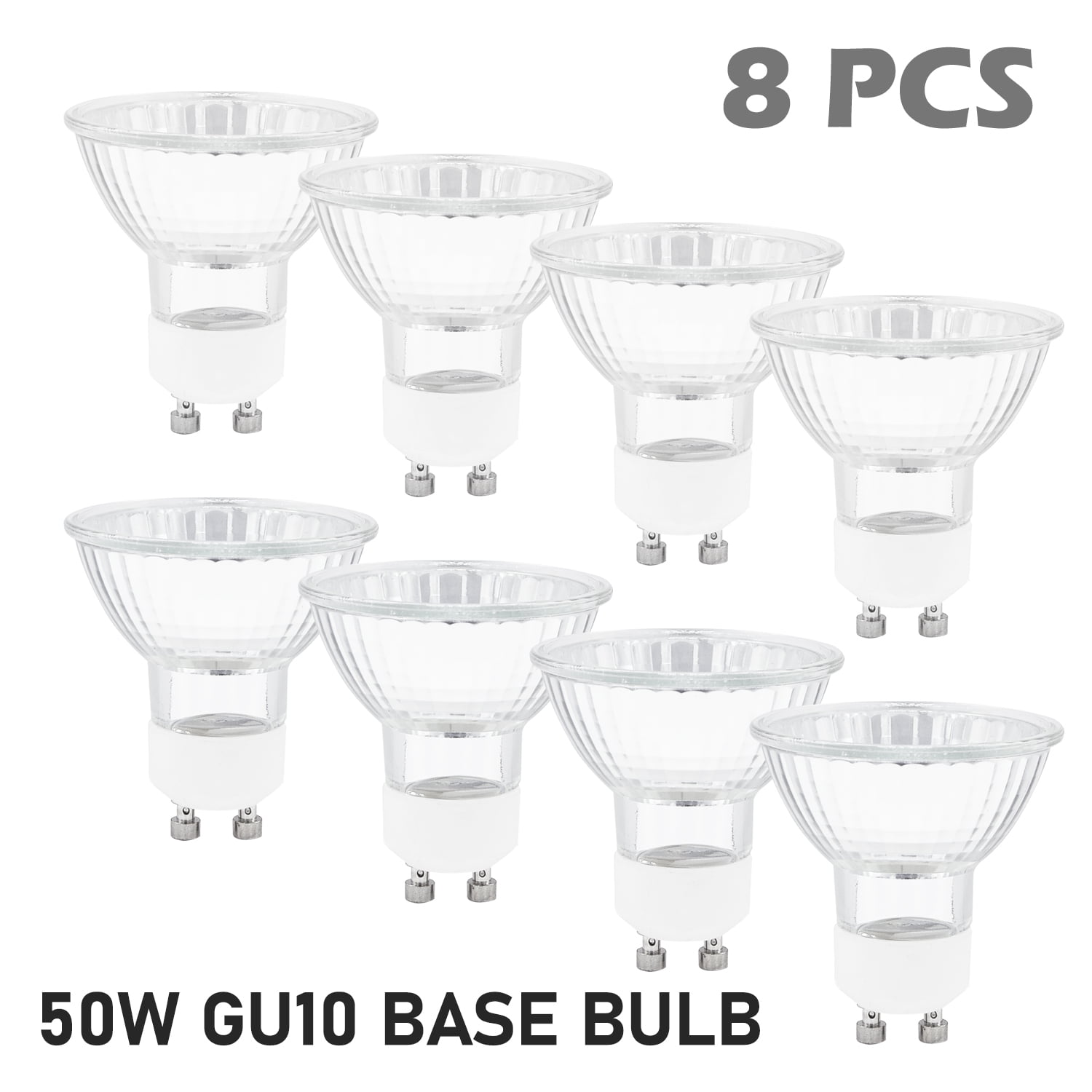 EtroLighting GU10 120V 50W Halogen Light Bulb Soft White Long Lasting