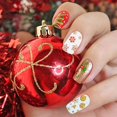 thumbnail image 3 of 1500+ Patterns Christmas Nail Art Stickers Decals, Kalolary Self-adhesive Nail Stickers Santa Claus Snowflake Snowman Christmas Bell Tree Stick Elk for Christams Nail Decorations (12 Sheet Large Size), 3 of 7