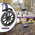 thumbnail image 4 of ProHeal Premium Foldable Lightweight Aluminum Rollator Walker with Seat – Rollator with Adjustable Height, Padded Seat, and 6 Inch Wheels, 4 of 7