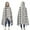 Blue Geometric Triangle, variant on Wearable Blanket,Blue Geometric Striped Pattern Hooded Wearable Flannel Blanket for Adults & Teens,Winter Poncho Shawl Wrap Cape Cozy Anti-Pill,50"x60"