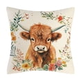thumbnail image 3 of Throw Pillow Cover 18x18 Inch Cute Patterns Print Soft Breathable Hidden Zipper Decorative for Sofa Living Room by MPOISVA, 3 of 7