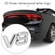 thumbnail image 3 of 7.5x3.5cm Auto car V8 stickers 3D Chrome Sticker Badge Emblem, 3 of 5