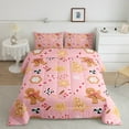 thumbnail image 2 of Manfei Gingerbread Man 2pcs Bedding Comforter Set,Cartoon Kawaii Twin Comforter Sets,Merry Christmas Breathable Bedding Set,Lightweight Xmas Room Decor,Reversible, 2 of 8