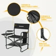 thumbnail image 6 of KingCamp Outdoor Folding Director Chair with Bottom Mesh Storage, Black, 6 of 9