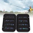 thumbnail image 4 of Kit De Surtido De Moscas De Pesca, Cebo De Pesca Con Mosca Portátil, Duradero, Realista, Ligero, Artificial, Gancho De Acero De Alto Carbono Para Pesca De Trucha Al Aire Libre, ANGGREK Otros, 4 of 8