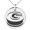 Silver, variant on Stainless Steel Letter G Initial 3D Monogram Engraved Small Medallion Circle Charm Pendant Necklace